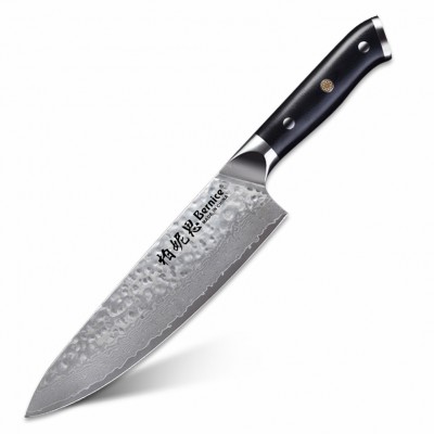 8inch professinal 67layers Japanese damascus VG10 steel  kitchen chef knife High quality handle