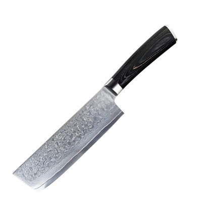 nakiri knife damascus 7inch cleaver kitchen knife