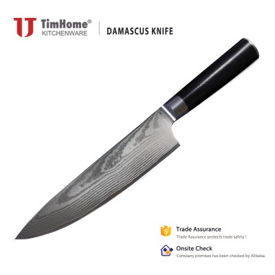 8 inch Chef Knife Damascus Steel Chef Knife Profession Kitchen knife with G10 Handle